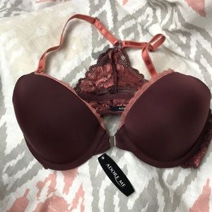 Lace razorback bra